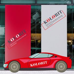 Оклейка витрин, автотранспорта, широкоформатная печать Одесса